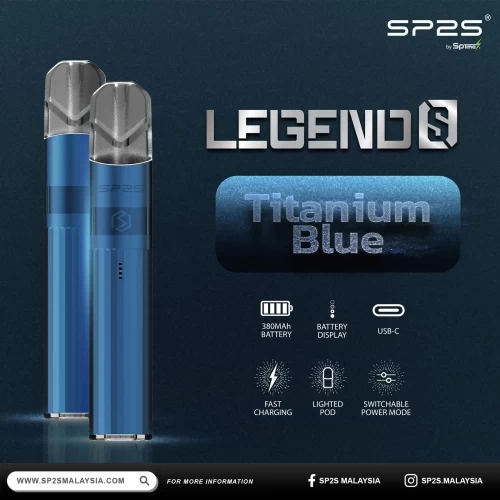 SP2S 傳奇升級版鈦色主機 | 雙檔功率調節 | 通用一代煙彈